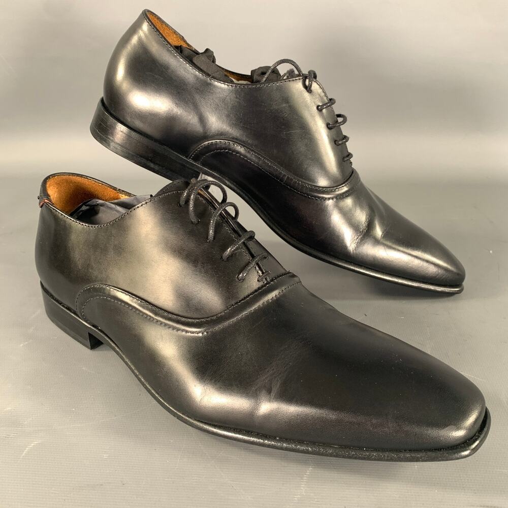PS by PAUL SMITH Size 8 Black Solid Leather Lace Up Lace Up Shoes